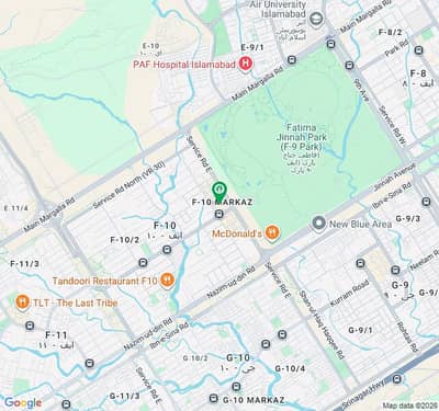 F-10 MARKAZ HIGH RISE 3SIDE CORNER (23) KANAL PLOT FOR SALE