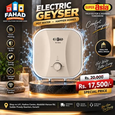 Home Electric Geyser | Super Asia Electric Water Heater
