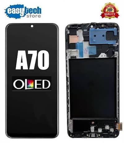 Samsung Mobile A70 Oled Penal With Frame