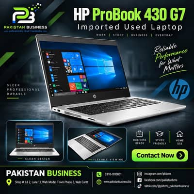 HP ProBook 430 G7 | Core i5 10th Gen | 8GB DDR4 | 256GB NVMe SSD
