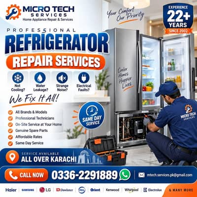 Repair Services - Fridge/AC/Microwave/Deep Freezer/Dispenser/Geyser