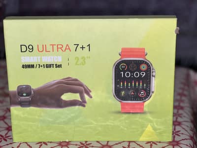 D9 Ultra 7+1 Smart Watch 49mm (Brand New with 7 Straps)