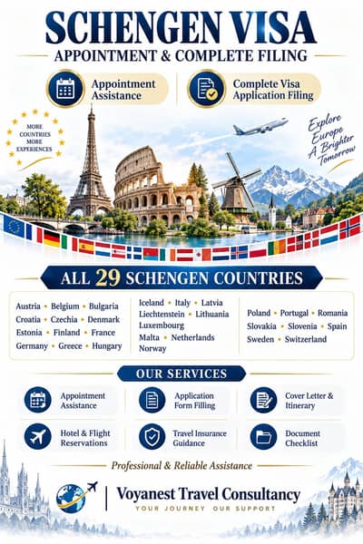 Schengen Visa Appointments Available