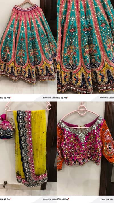 Bridal dress for mehendi