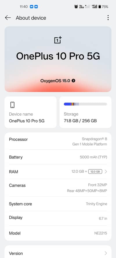 One Plus 10 Pro