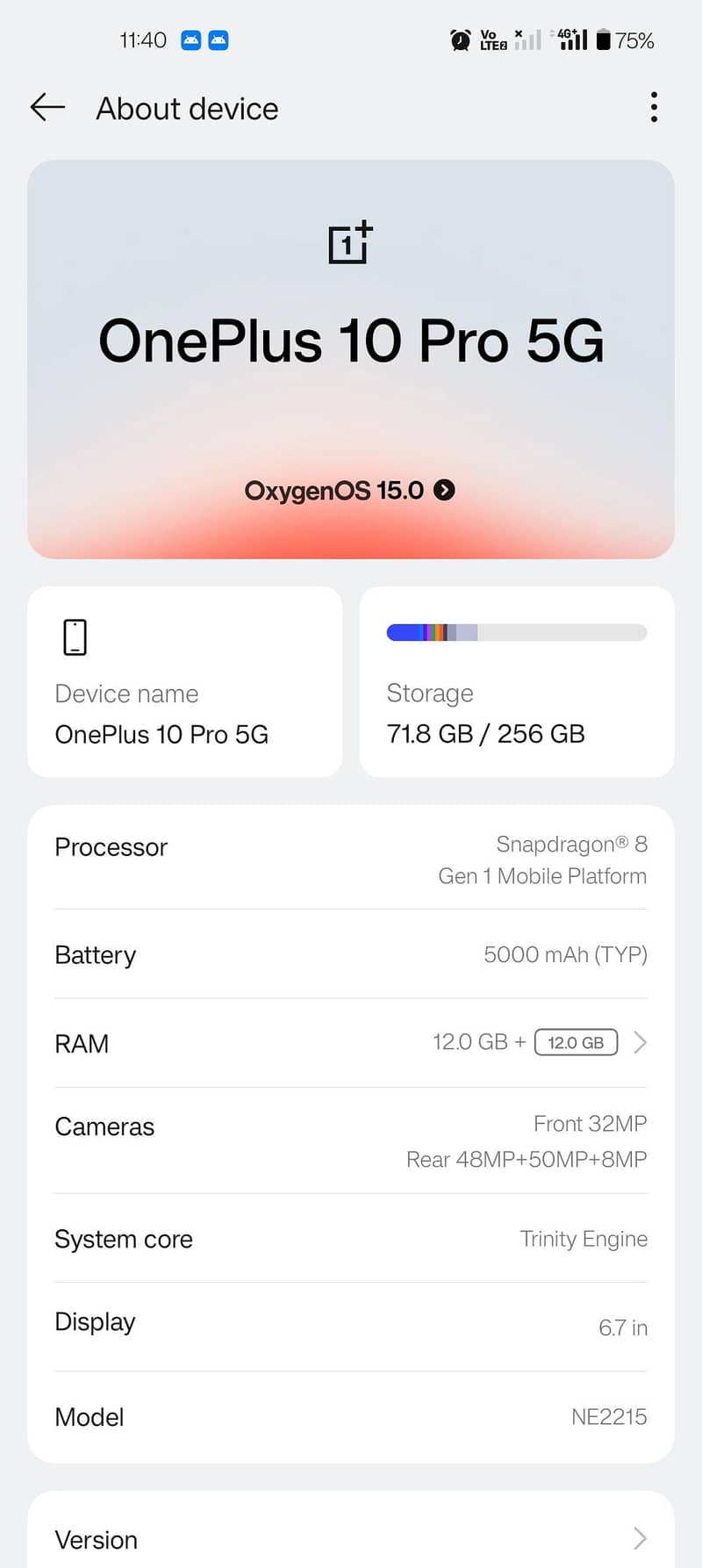 One Plus 10 Pro 0