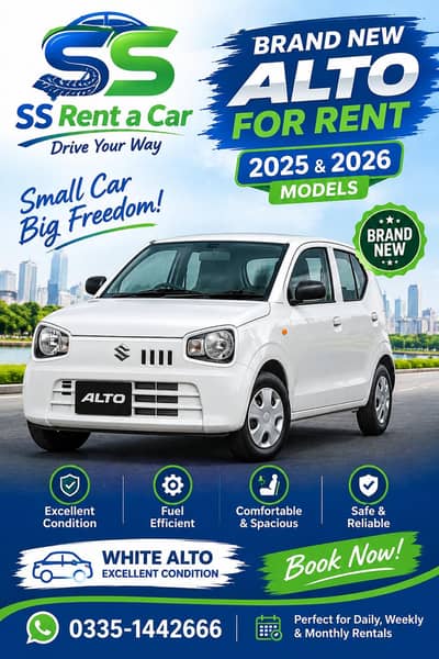 Rent a car, rent Alto 660 cc, Rent Automatic Alto car Vxli