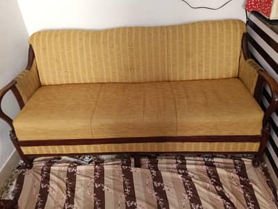 5 sitter sofa with glass  table