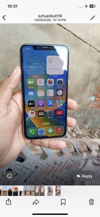 Apple iPhone x sale 10 by 10 condition Apple ID issue Urgent sale