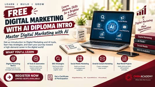 Free Digital Markeitng with AI Diploma Intro Free Workshop 20th SEP,2