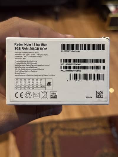 Redmi Note 13 (8/256GB) Complete Box