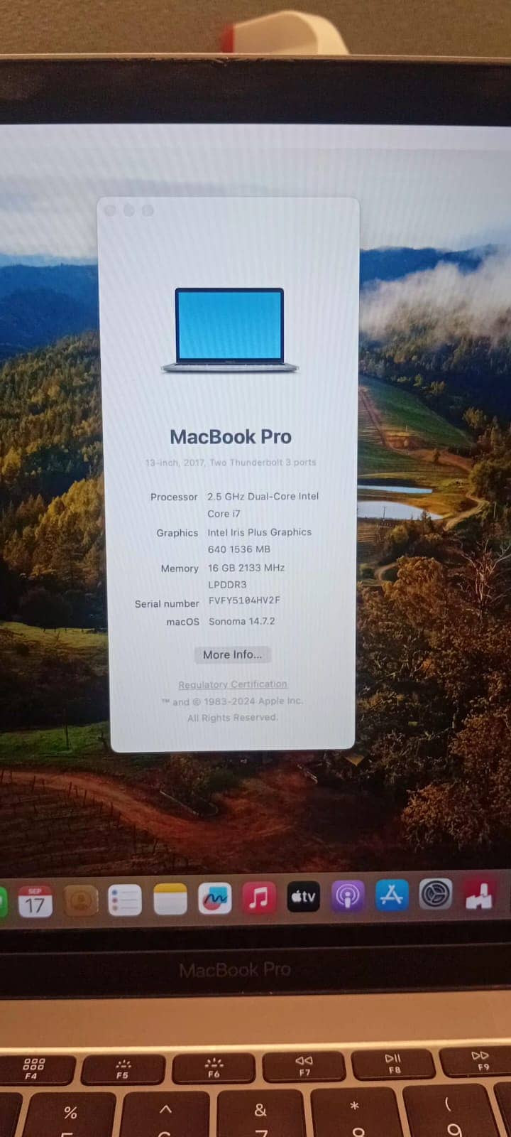 Macbook Pro 2017 13inc 2