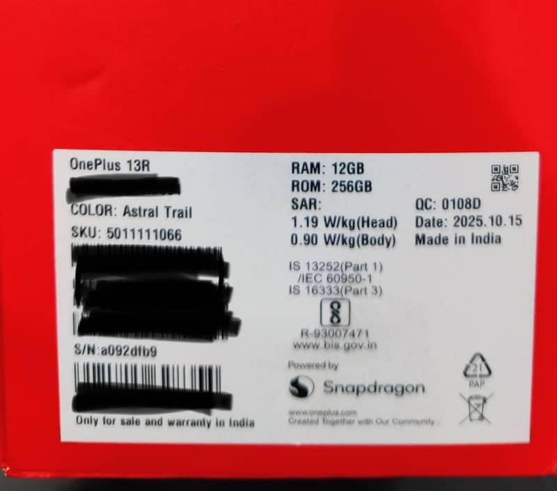 One Plus 13R 2