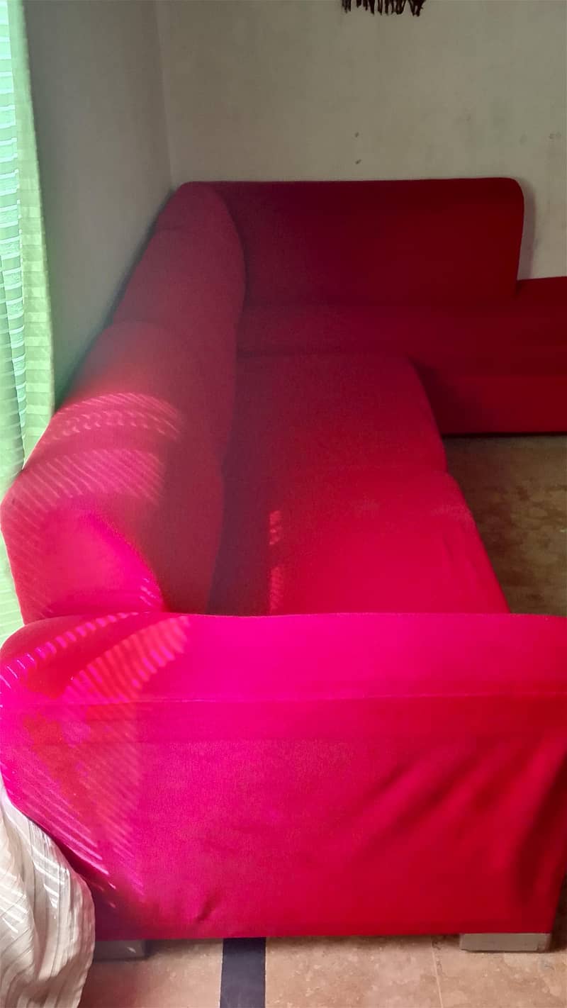 Sofa Set Red Colour 2