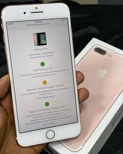 Apple iPhone 7 Plus 128GB pata approvd 10/10 Whatsapp O32124O54O9