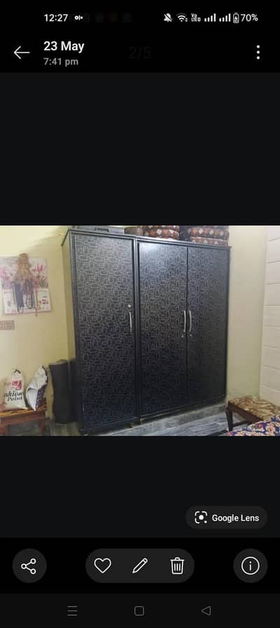 triple door cupboard
