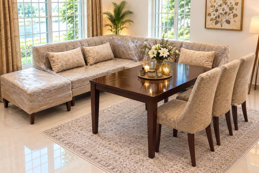 sofa ,chair ,dining table, L shape sofa 0