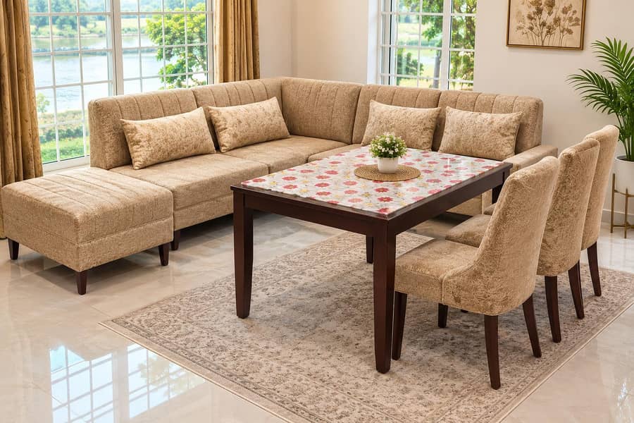 sofa ,chair ,dining table, L shape sofa 2