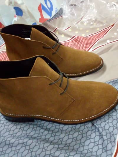 Thursday boots Handmade Cognac Suede Scout Boots