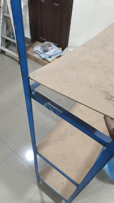 Heavy Duty Iron Storage Racks / Warehouse Shelving – Complete 4 Set
