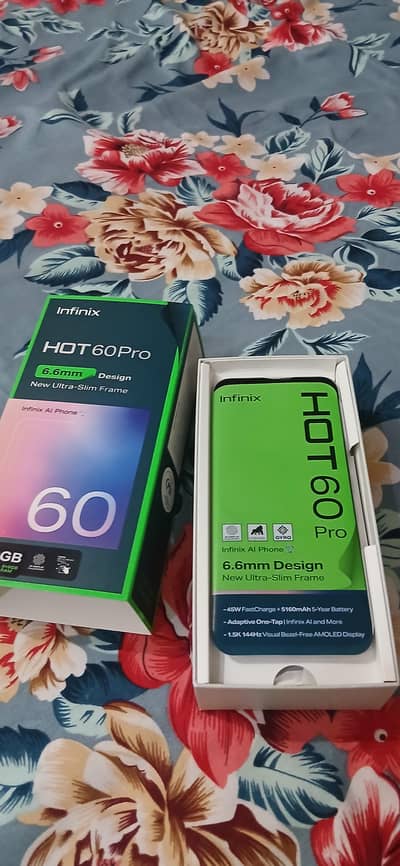 infinix hot 60 pro. new mobile phone no used