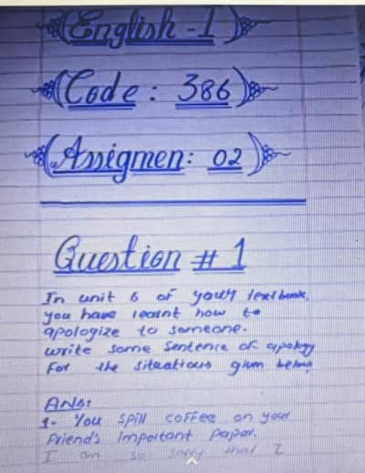 AIOU spring assignments
