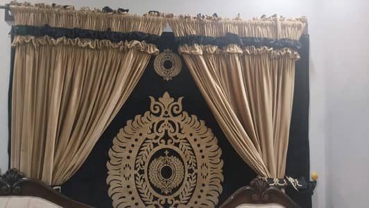 Premium Black & Gold Velvet Designer Curtains for Sale