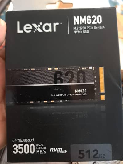 Lexar NM620 M. 2 2280 NVMe SSD, 512GB
