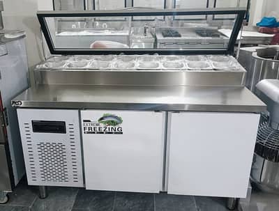 Title: Imported Pizza Prep Table | 2.5 x 5 Feet | Commercial Kitchen