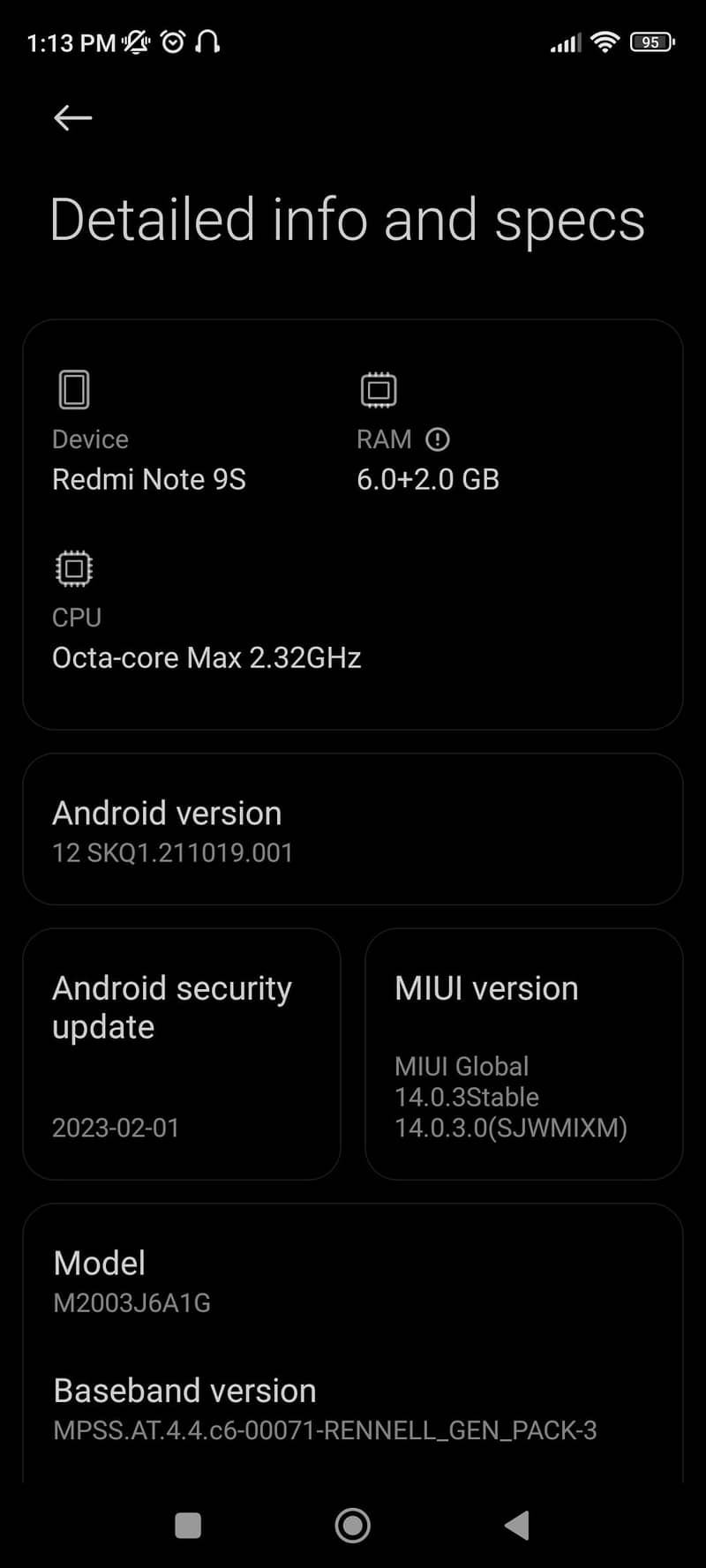 Xiaomi Redmi Note 9S 8