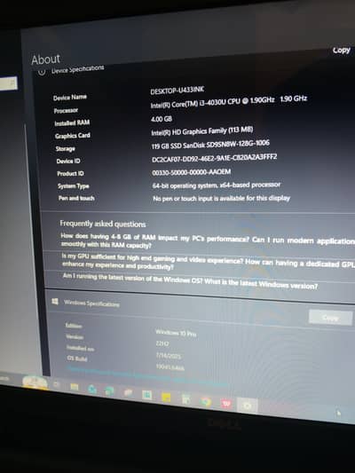 dell laptop
