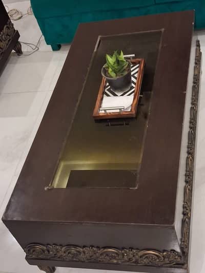 Set of 3 center table and side tables
