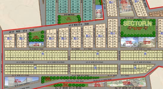 120 Sq Yards Plot Available For Sale In Falaknaz Dreams Sector N Prime Location