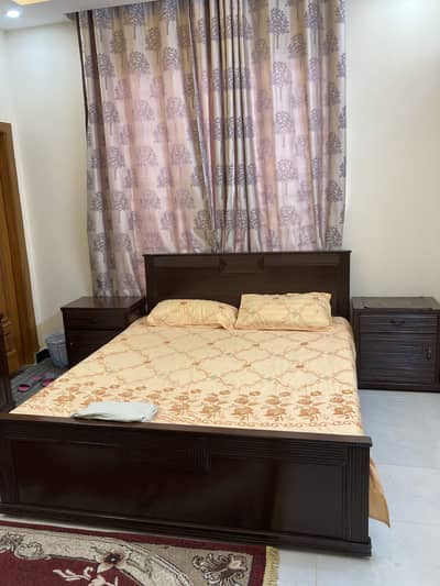 Used bed , side tables and dressing tables