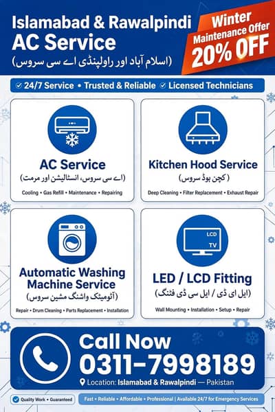 Ac Kitchen hood aur automatic washing machine
