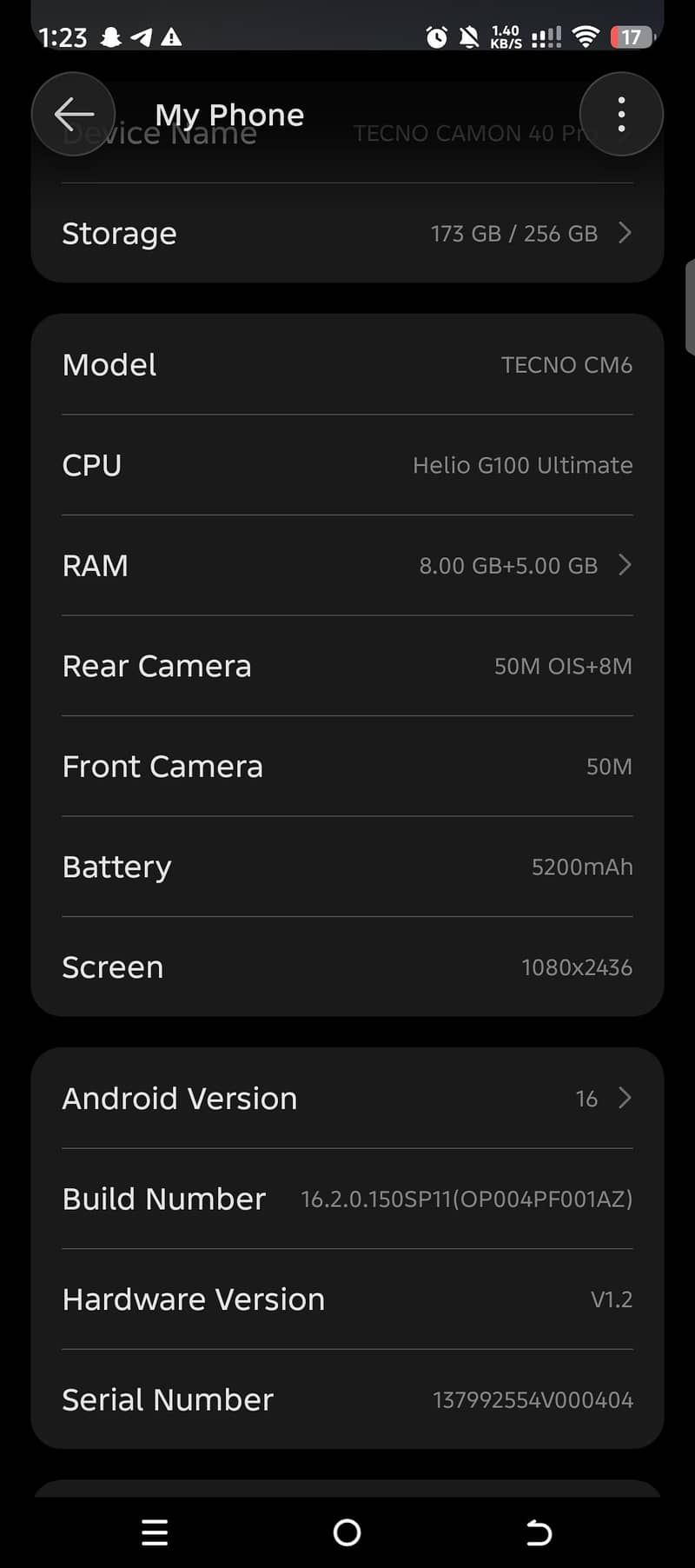 Tecno CAMON 40 Pro 5