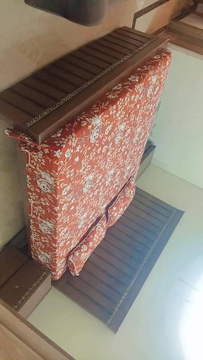 Solid Wooden King Size Bed Set with 2 Side Tables. Excellent condition