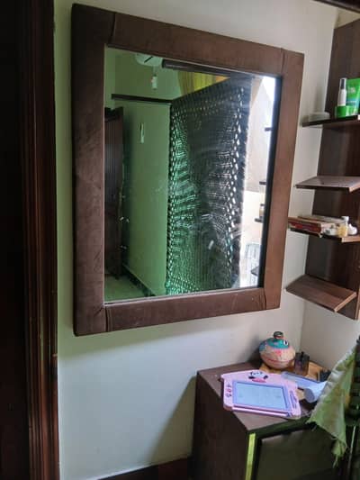 King size  bed for Sale with Mirror mattress nd 2 side  tables