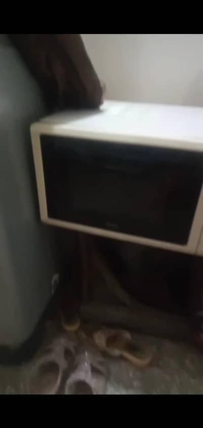 microwave oven and automatic washing machine