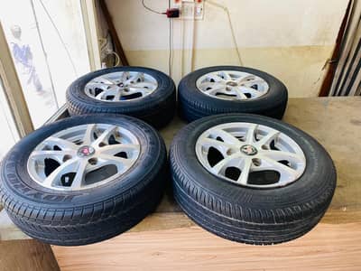 Alloyrims with Tyres Brand new 12 Size