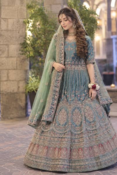 mehndi velvet dress