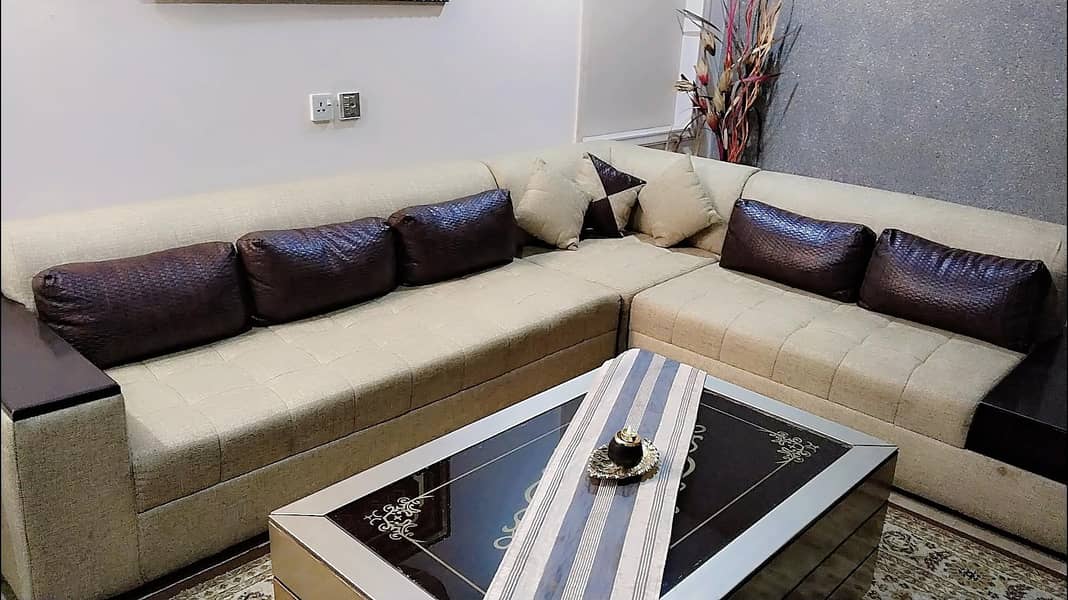 L-shape sofa set 0