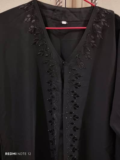 New Blac Embroidered Abaya
