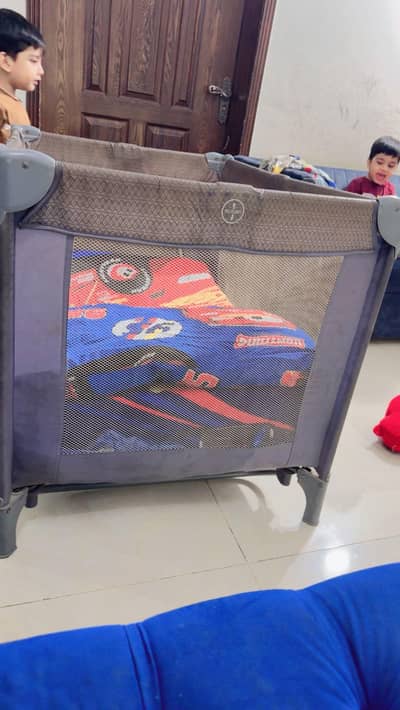 Tinnies Baby Playpen & Cot with Mattress