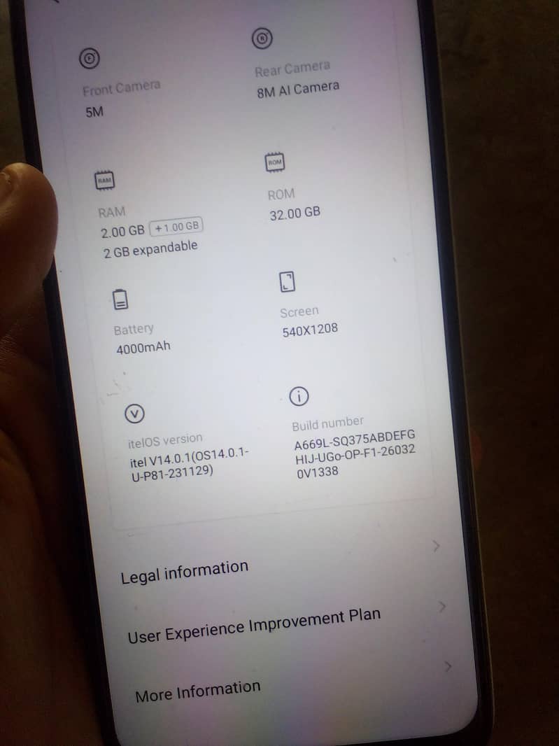 Itel A500 0