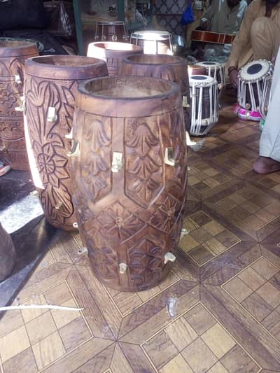 stylish wooden Dholak