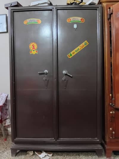 Large 2 Door Steel Almari – Used, Good Condition