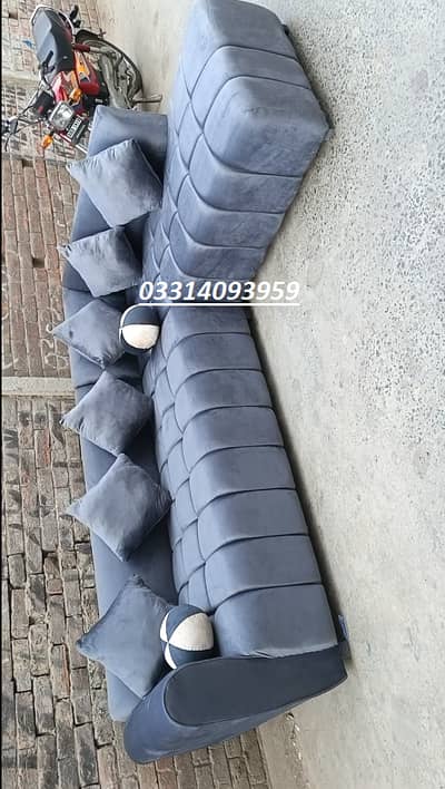 L shape sofa set / corner sofa set / 6 seater sofa / bubble sofa