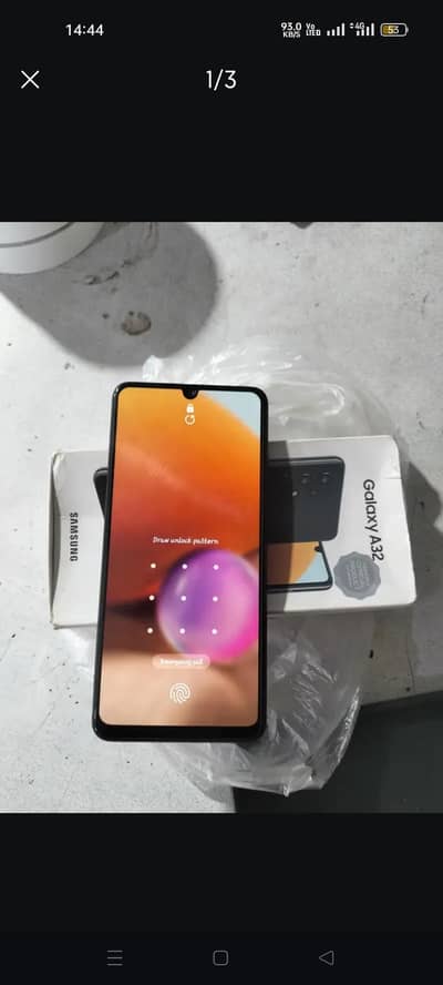 Samsung Mobile A32 all original with box urgent sale