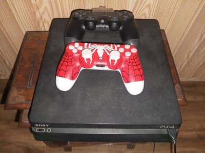 PS4 with two controllers